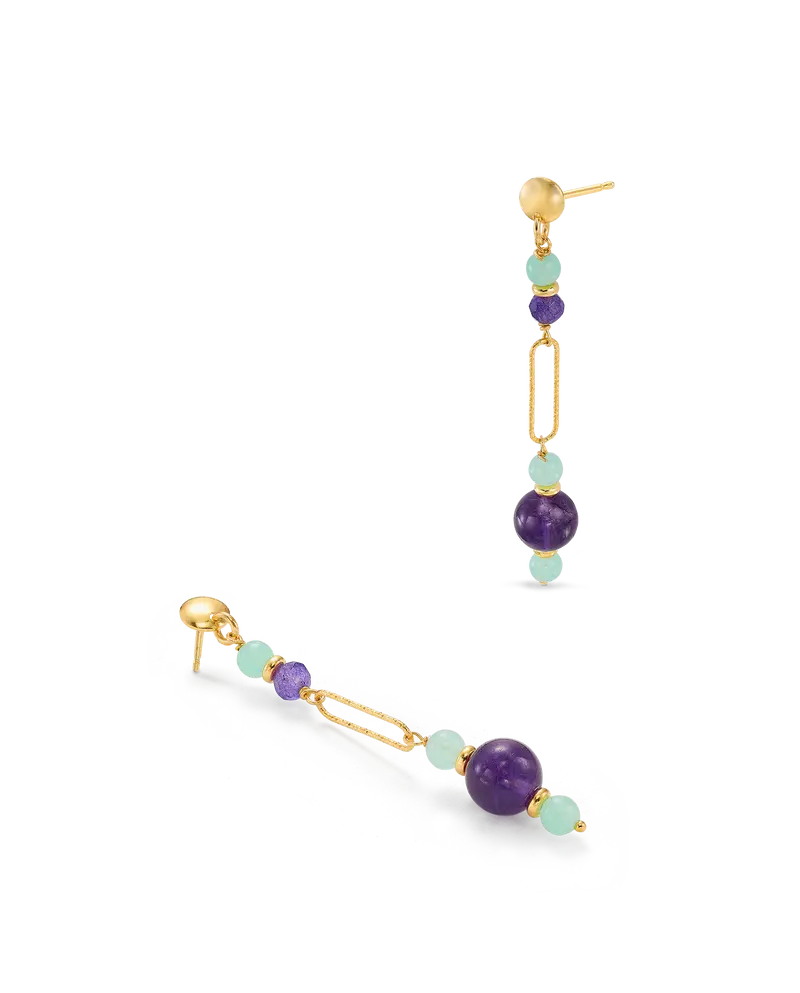 Pendientes Pikes, plata dorada
