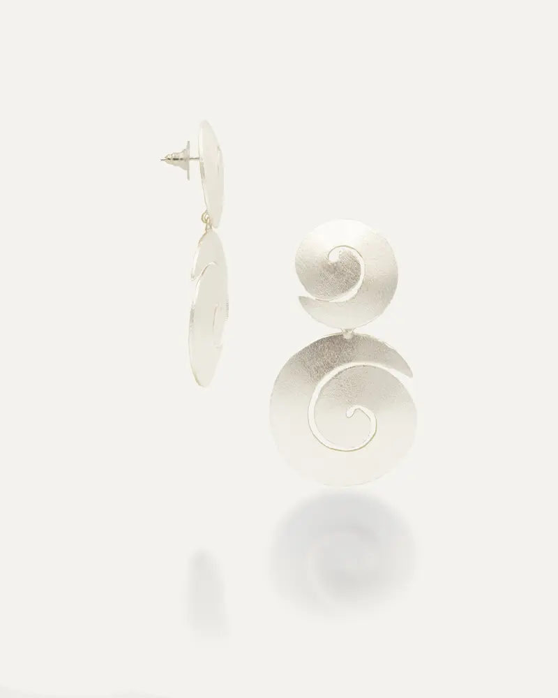 Pendientes Plateados Avi