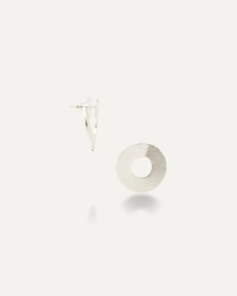 Pendientes Plateados Everyday Redondo