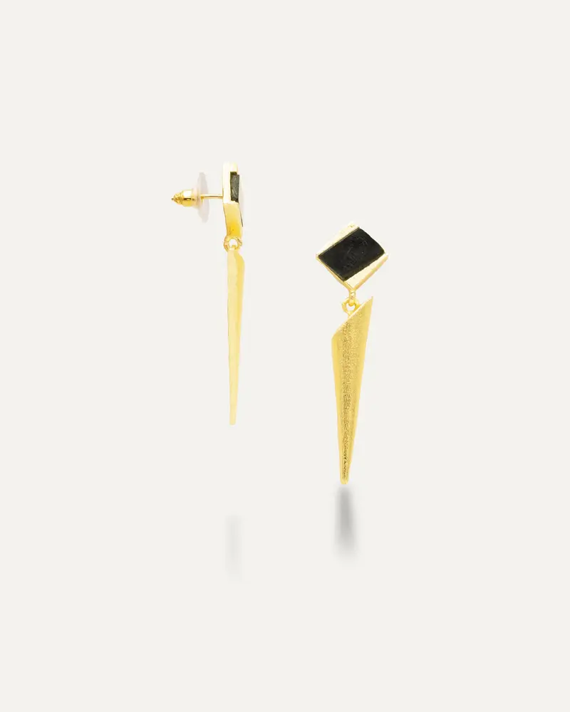 Pendientes Ray Onix Negro