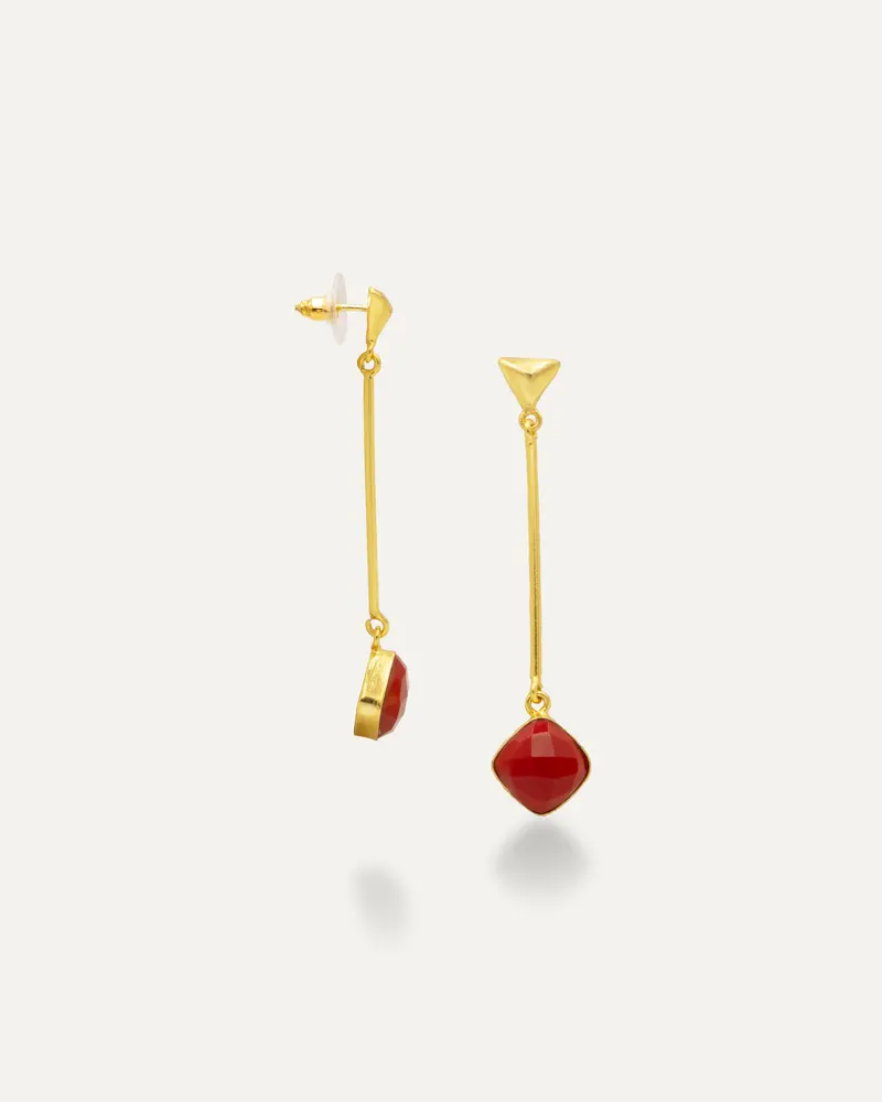 Pendientes Satya Onix Rojo