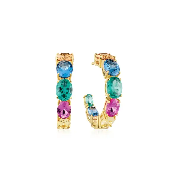Pendientes Sif Jakobs Ellisse Creolo Grande SJ-E2330-XCZ-YG
