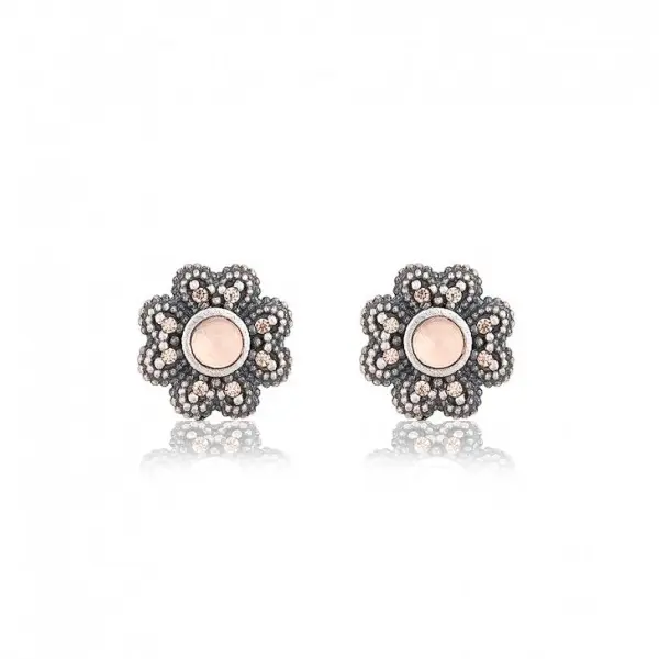 Pendientes SUNFIELD Classy Cuarzo Rosa PE061411/15