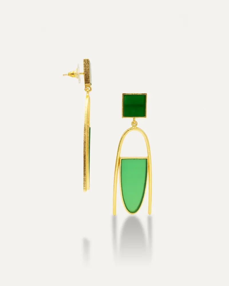 Pendientes Swag Onix Verde