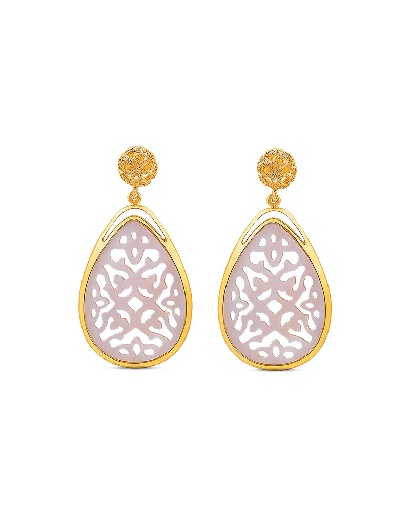 Pendientes Taifa Nácar, oro