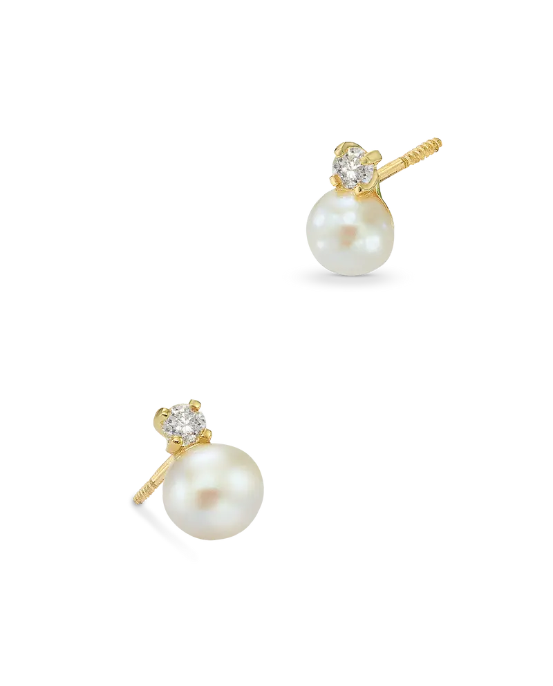Pendientes Tu y yo Pearl, oro