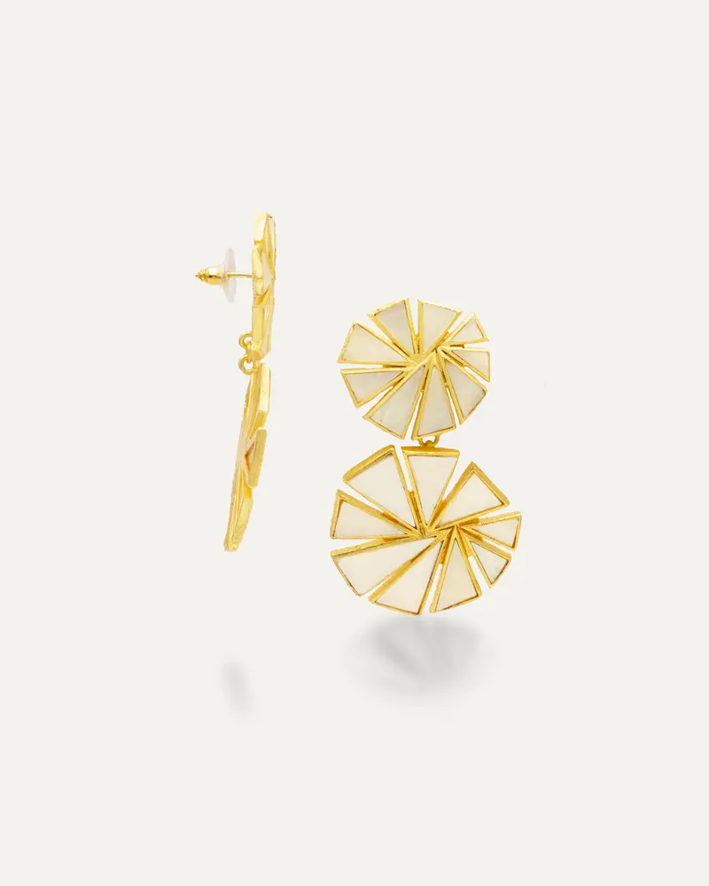 Pendientes Vishaal Madre Perla