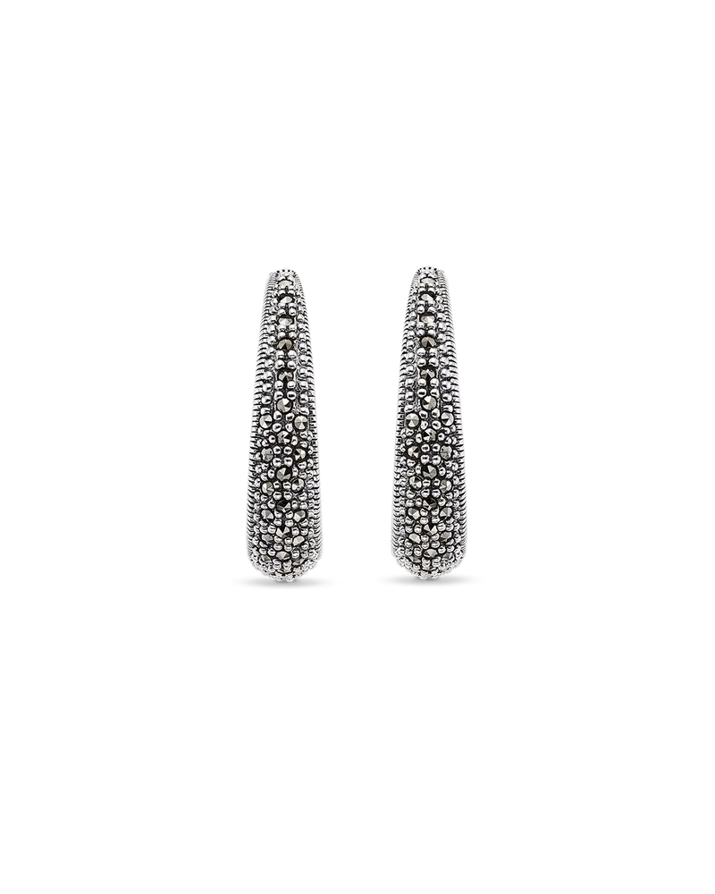 Pendientes Wagner marcasitas, plata