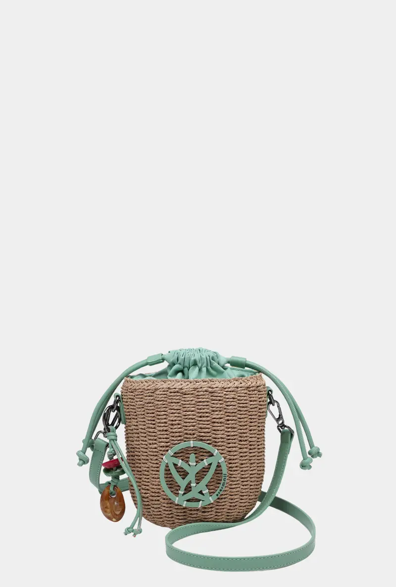 Pepe Moll Bandolera Natural Alaska Aqua