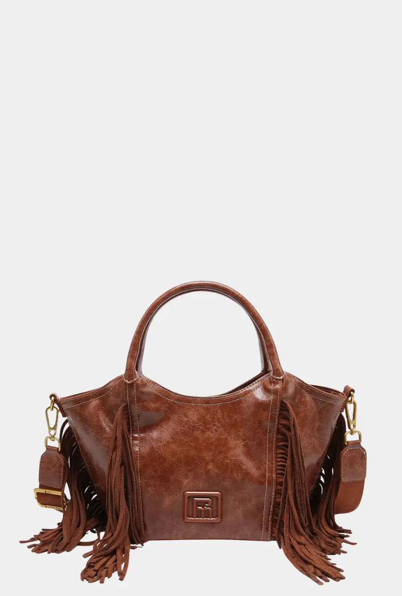 Pepe Moll Bolso De Mano Flecos Con Bandolera Daria Tan