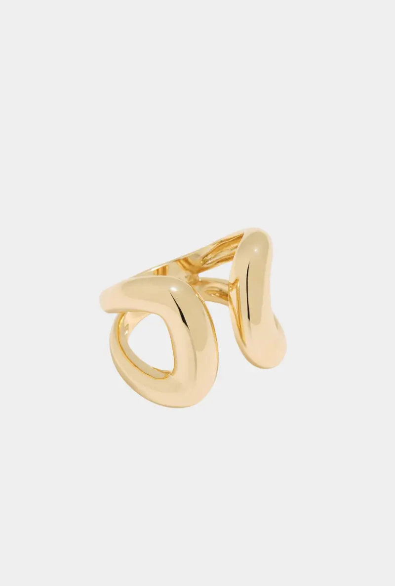 Pertegaz Anillo Palas Capri Gold - Talla 16
