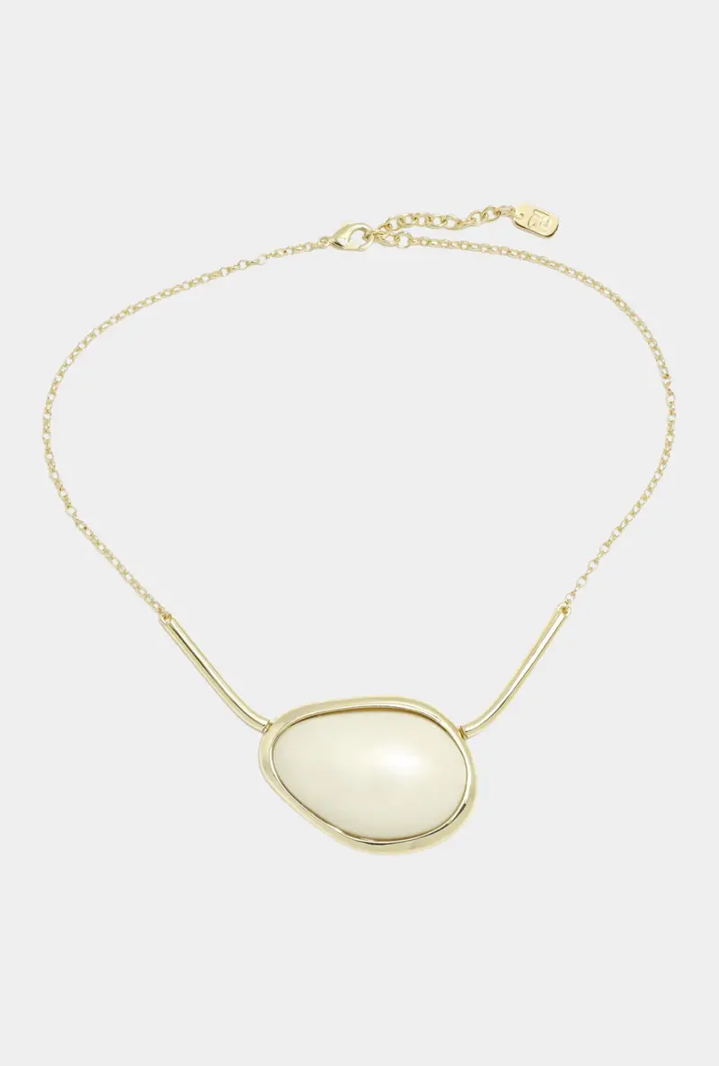 Pertegaz Collar Brutal Piedra Marfil