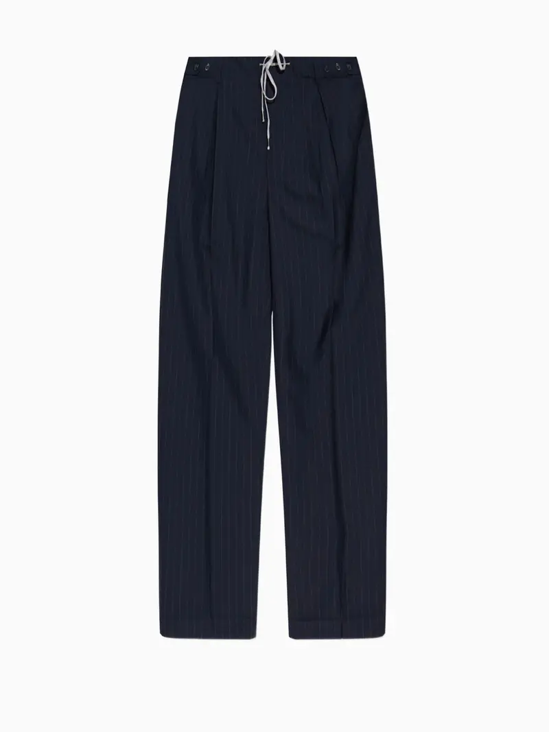 Pinstriped trousers