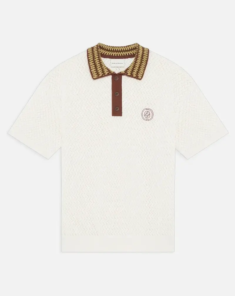 Polo Drole de Monsieur Maille Ajoure D Miroir