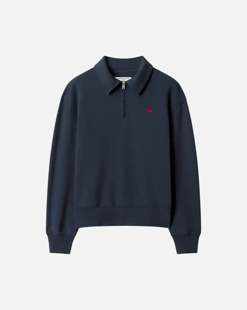 Polo Profile Fox Zipped Polo Sweatshirt