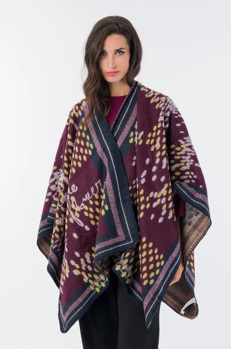 Poncho estampado Blossom