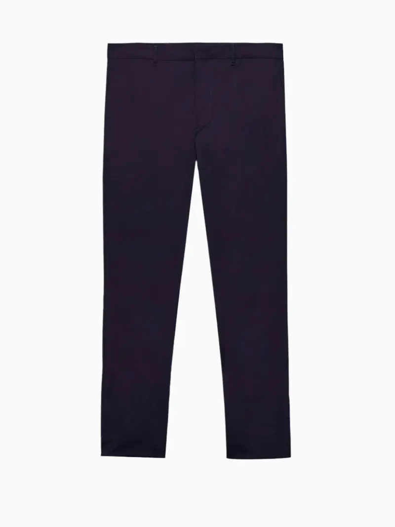 Poplin stretch trousers