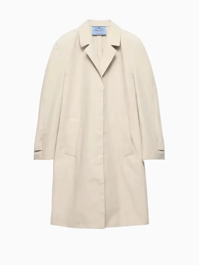 Poplin trench coat