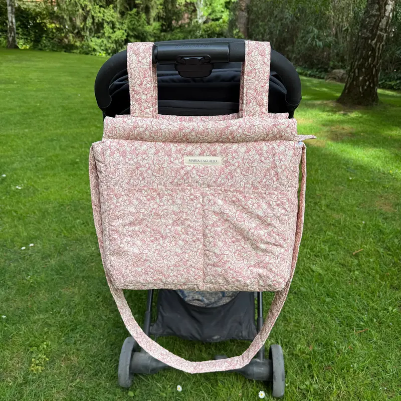PRE-VENTA Bolso de carrito GRANDE FLORES ROJAS