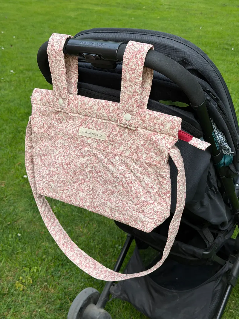 PRE-VENTA Bolso de carrito PEQUEÑO FLORES ROJAS