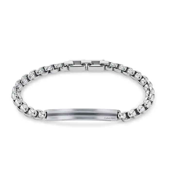 Pulsera Calvin Klein Channeled Metal Hombre Acero Inoxidable 35000063
