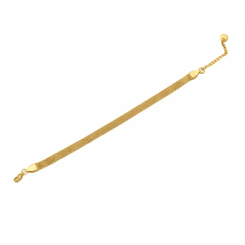 Pulsera de acero de malla de serpiente en distintos acabados