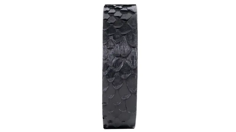Pulsera de Pitón Natural - Negro Absoluto (2 cm)