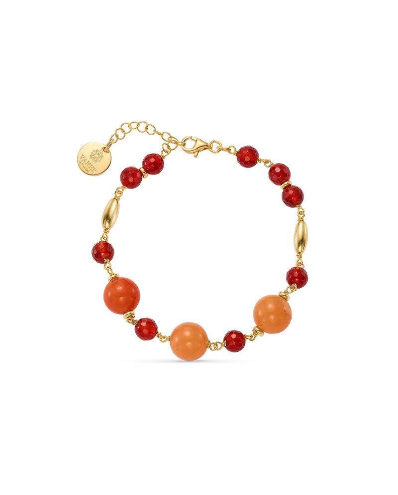 Pulsera Elbert, plata dorada