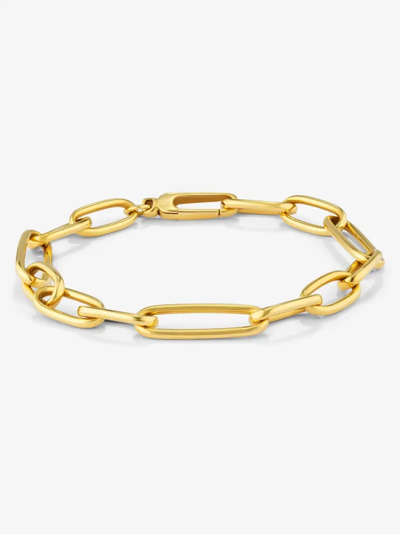 Pulsera eslabones mediana de oro amarillo de 18K