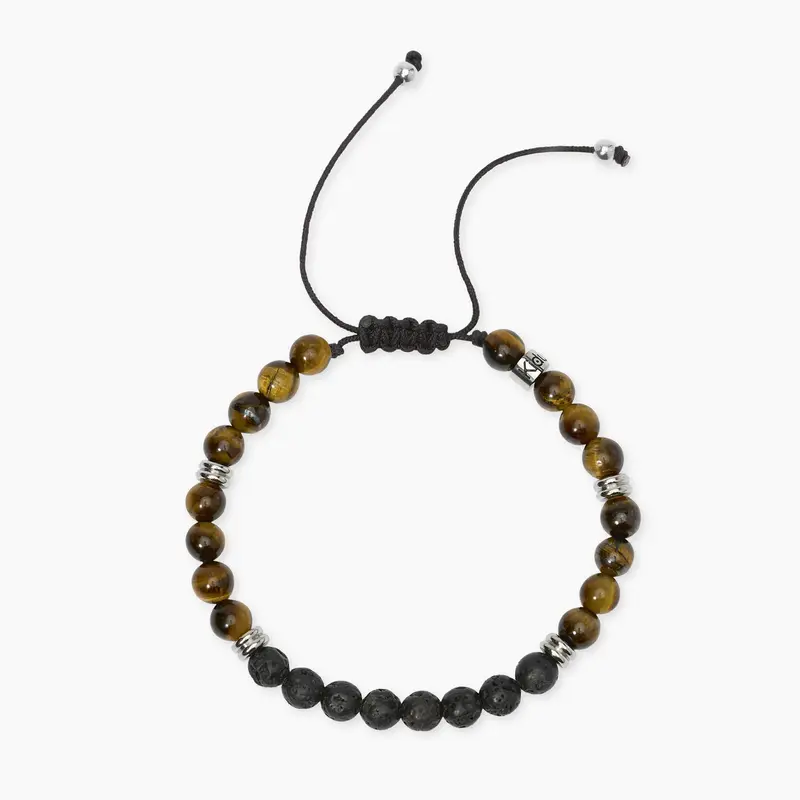 Pulsera Kidult ajustable con nylon y piedras 831131