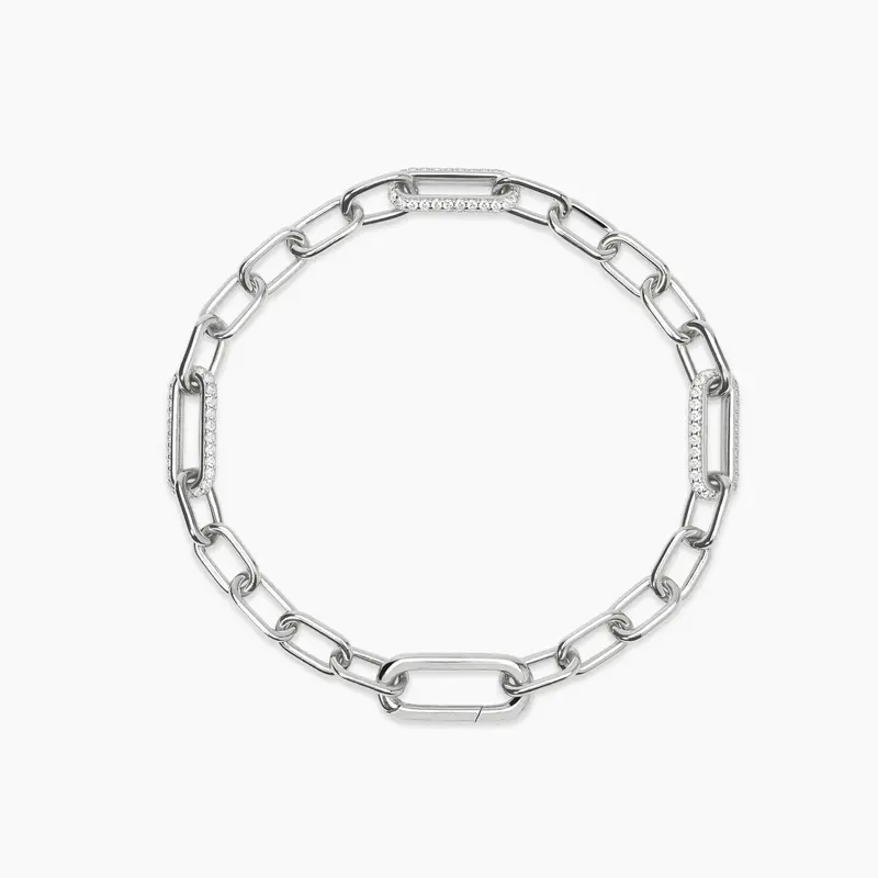 Pulsera Mabina de plata con circonitas RUE MADAME 534101