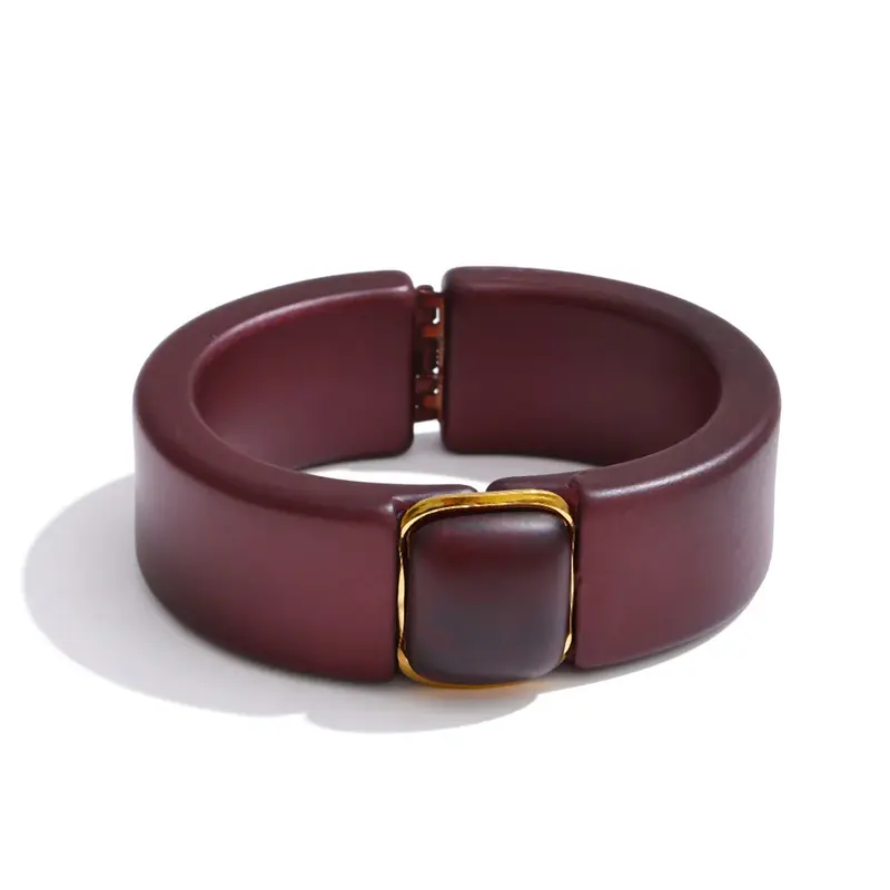 Pulsera Paula de resina acrílica en 2 colores