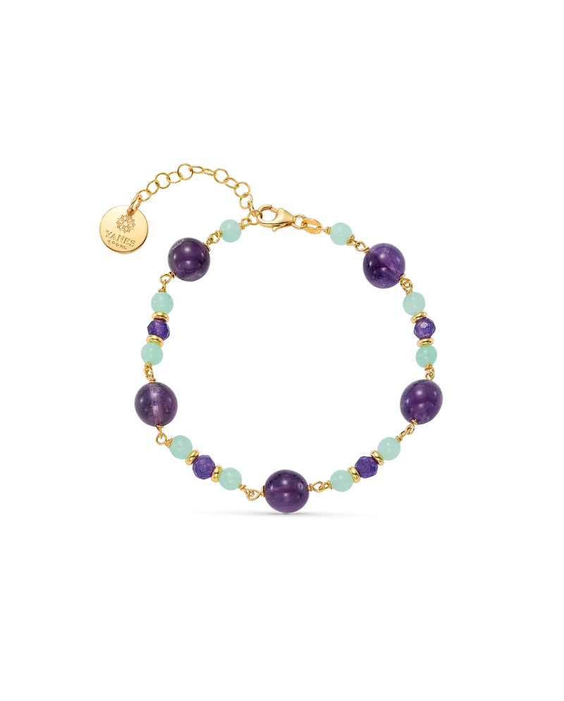 Pulsera Pikes, plata dorada