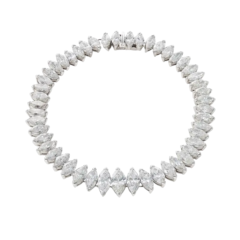Pulsera platino y diamantes