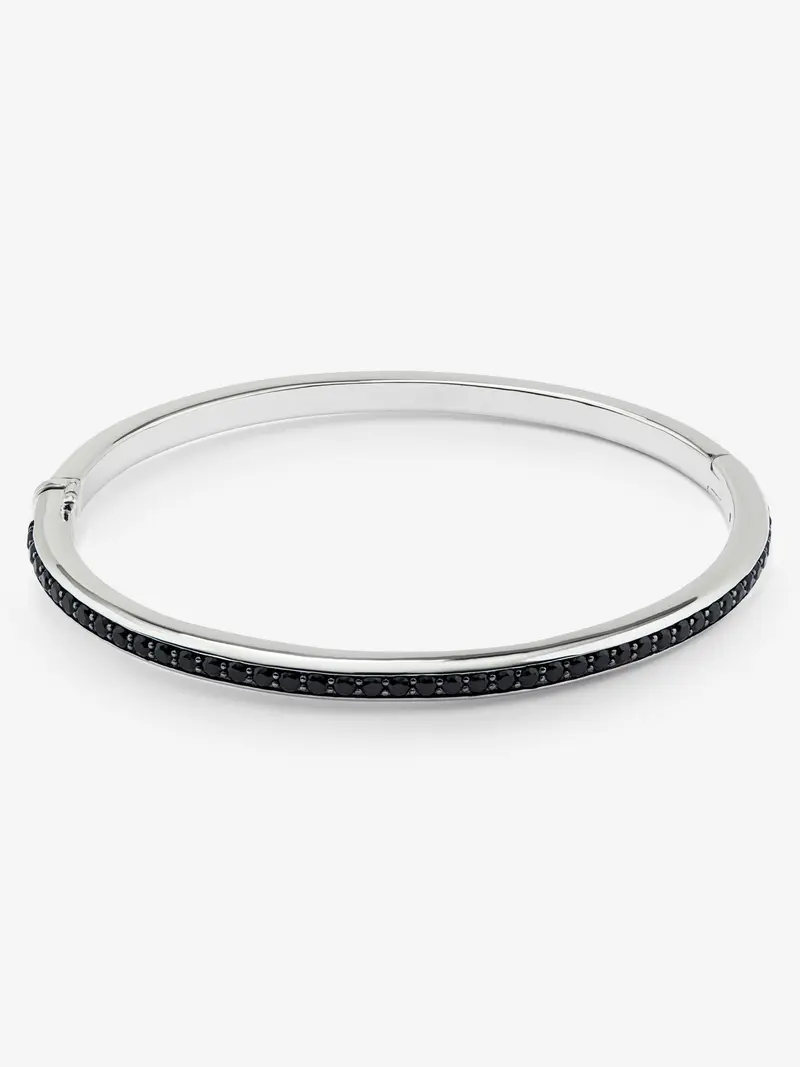 Pulsera rígida de plata 925 con espinelas