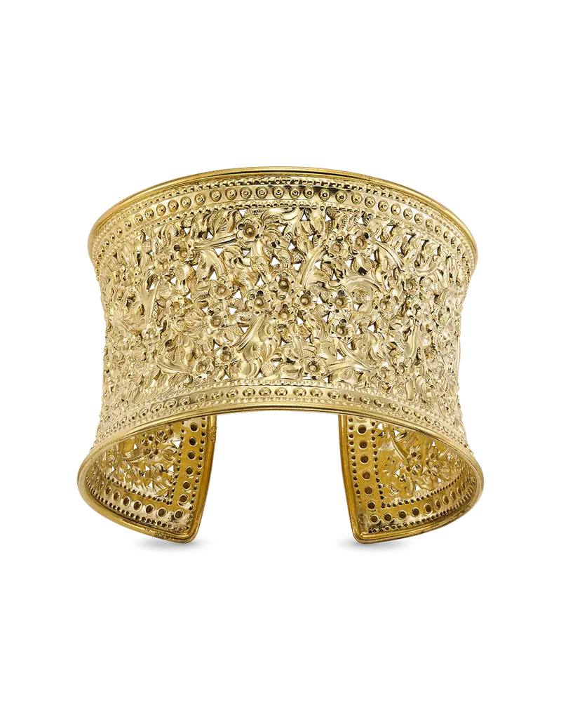 Pulsera Traviata XL, plata dorada