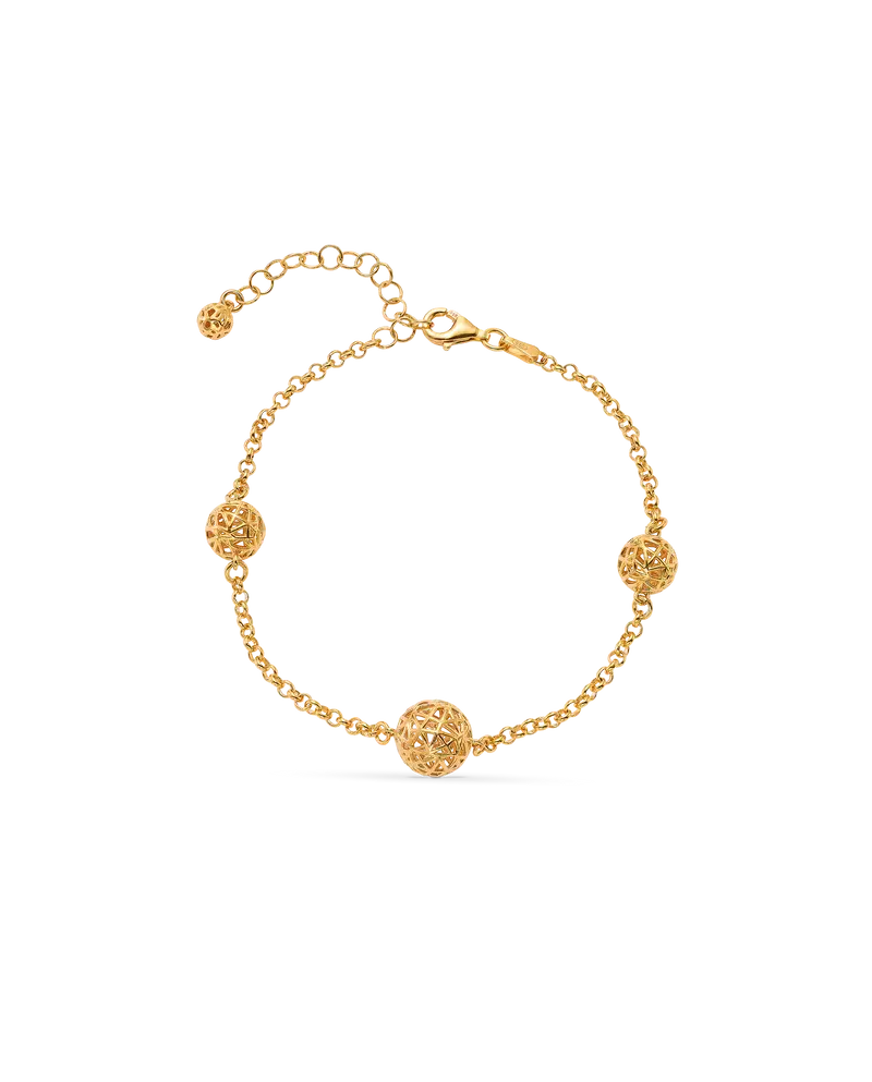 Pulsera Urales, plata dorada