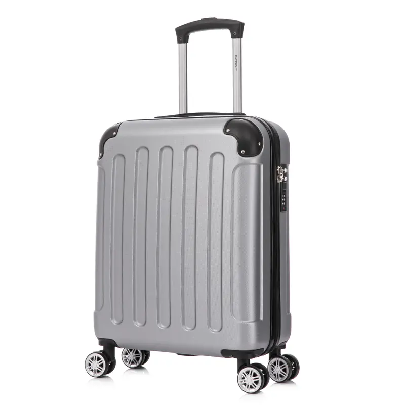 Raykong Maleta Cabina ABS 55x40x20cm (44L) Maxima aprovechamiento de espacio - 20 Pulgadas - Plateada