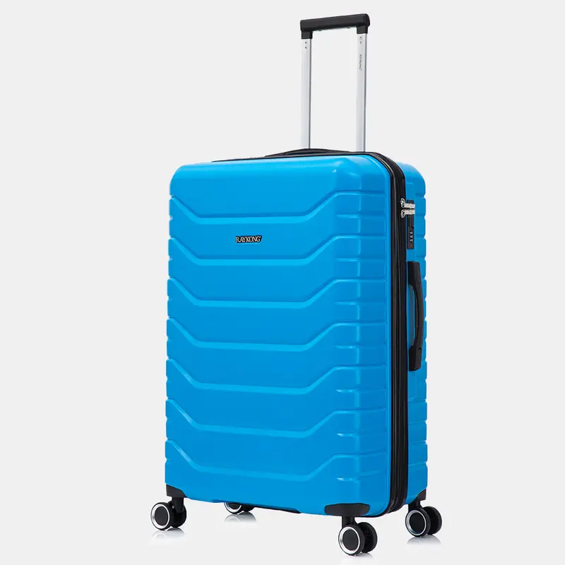 RAYKONG Maleta Grande Expandible ABS+Policarbonato 75x49x31cm - 33.50cm Extendido | 114L - 123L | 28 Pulgadas | 25kg semirígidas candado combinación - Turquesa
