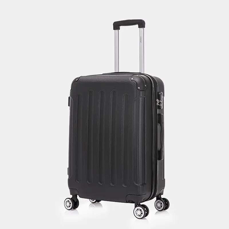 RAYKONG Maleta Mediana ABS 66x43x25cm | 71L | 24 Pulgadas | hasta 23kg semirígidas - Negro