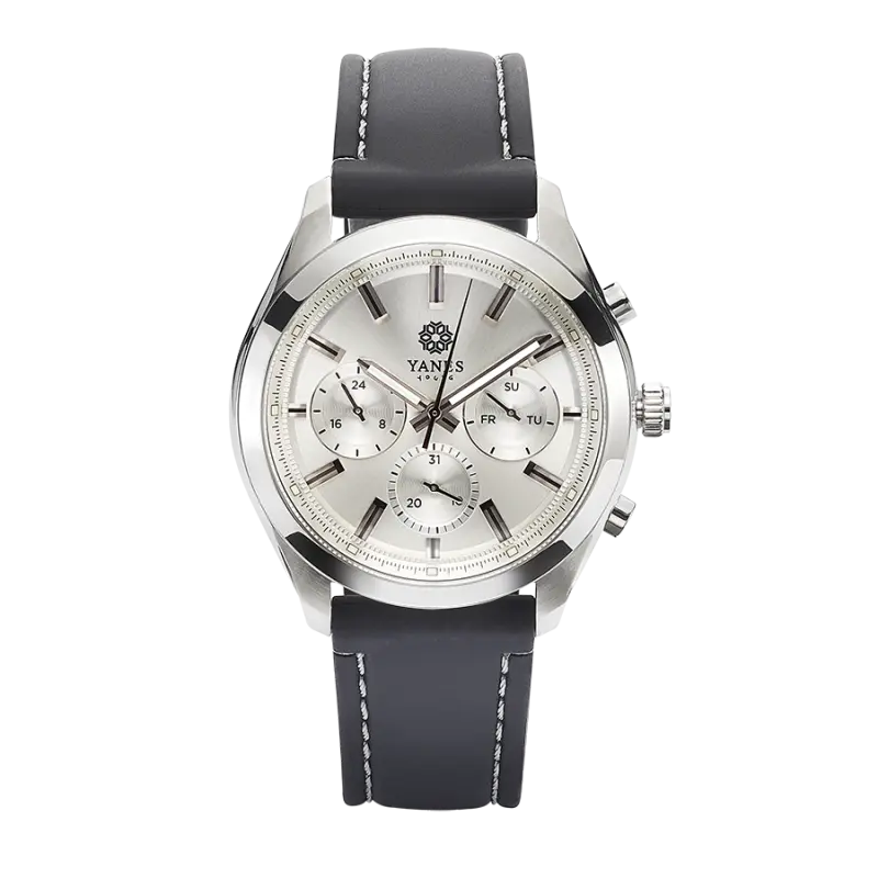 Reloj Caballero Guadamur blanco, acero