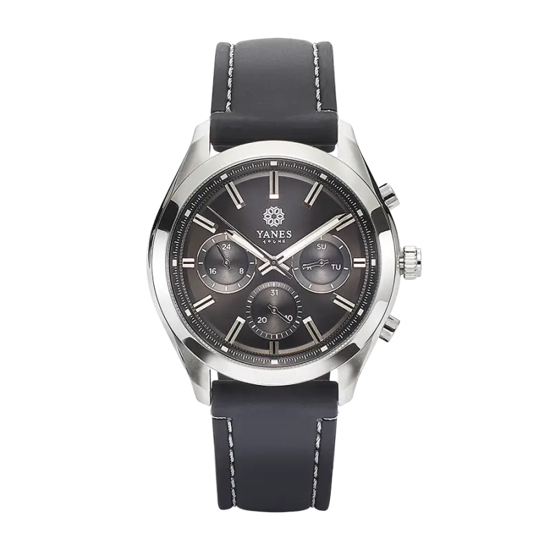 Reloj Caballero Guadamur negro, acero