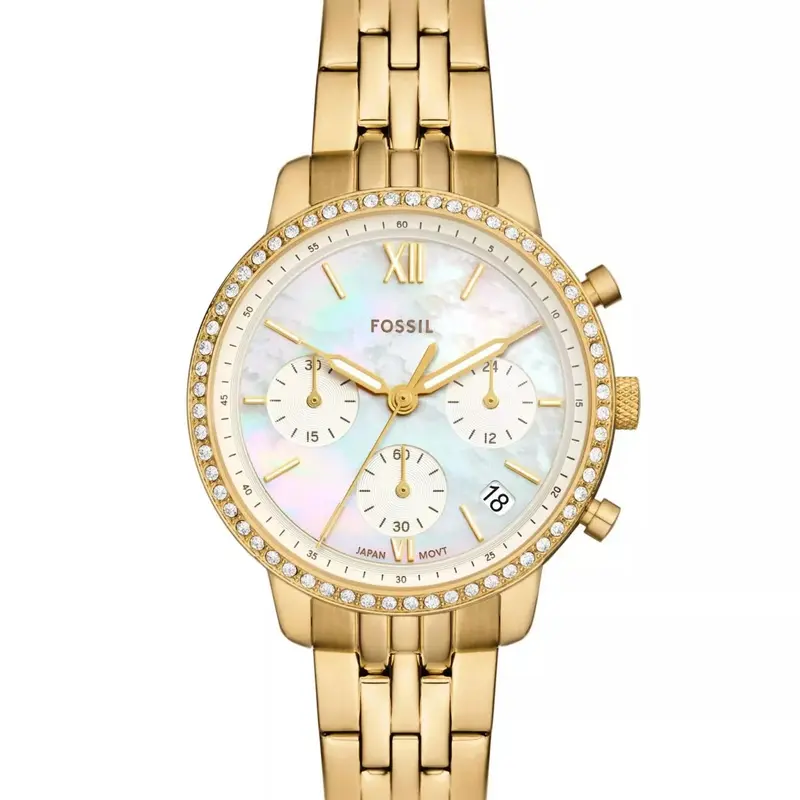 Reloj Fossil con cronógrafo Neutra de acero inoxidable en tono dorado ES5358 de mujer