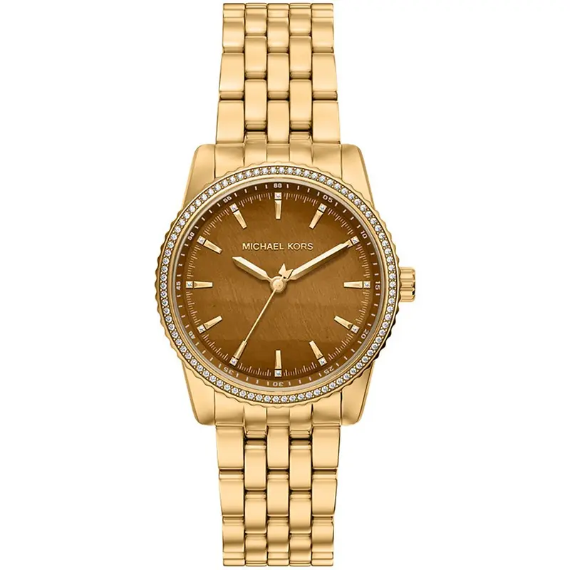 Reloj Michael Kors Bryant Dorado y Marrón Analógico Mujer MK7581