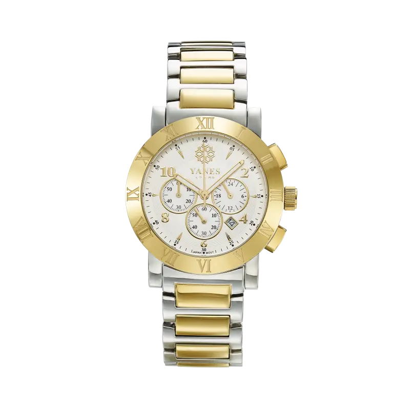 Reloj Orfeo, acero bicolor