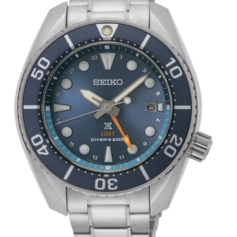 Reloj Seiko SFK001J1 Prospex Sumo Solar GMT esfera azul b2
