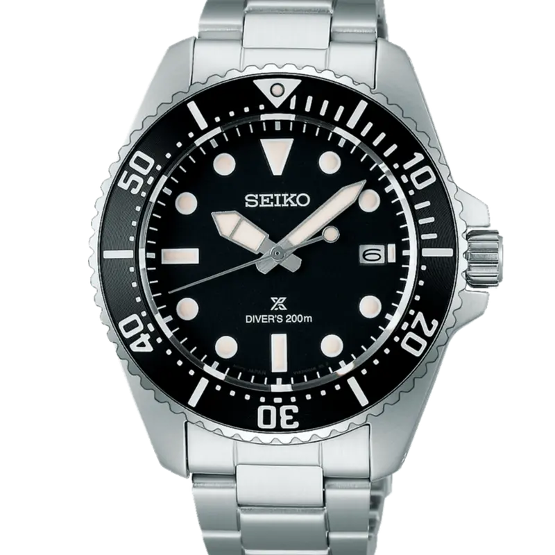 Reloj Seiko SNE597P1 Prospex Diver's Solar 41mm Negro b2
