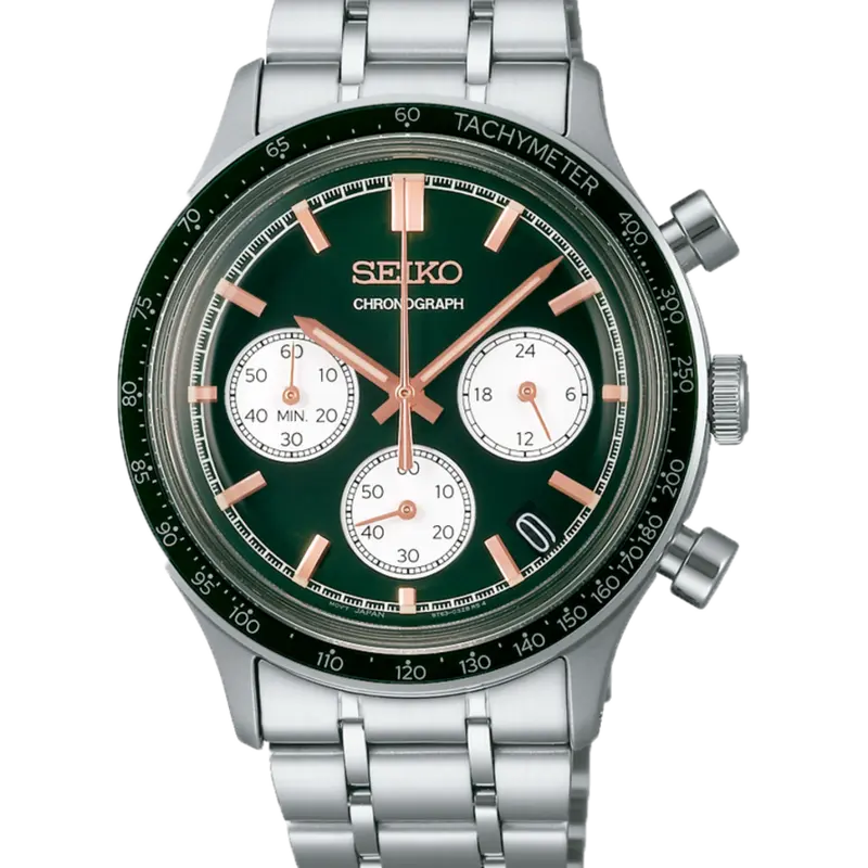 Reloj Seiko SSB481P1 Neo Sport Crono 8T63 esfera verde b2