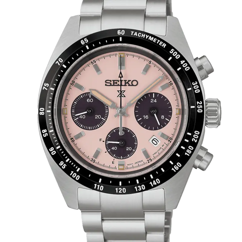 Reloj Seiko SSC963P1 Prospex Speedtimer Solar Crono Rosa b2