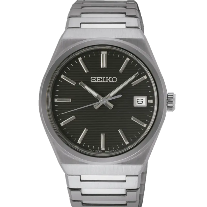 Reloj Seiko SUR557P1 Neo Classic 3 Agujas C. Zafiro negro b2